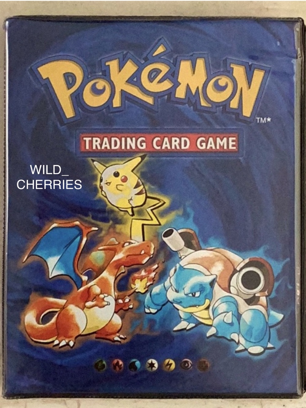 1999 Pokemon Base Set 2 Cards Binder Vintage Album Lot TCG Collection WOTC